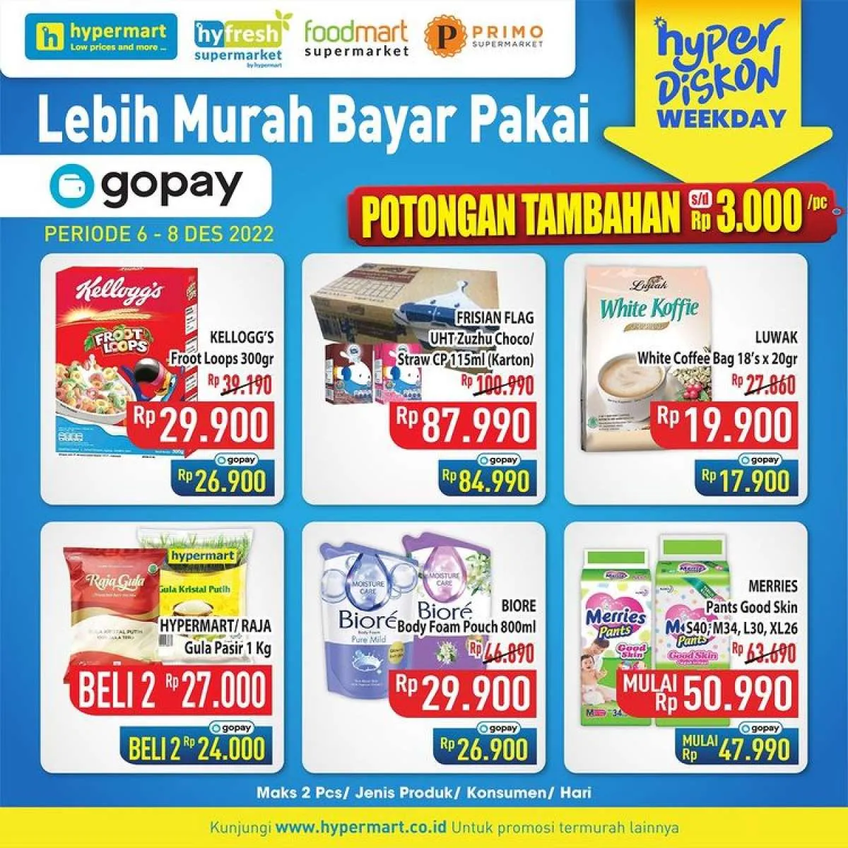Katalog Promo Hypermart Hyper Diskon Weekday Periode 6-8 Desember 2022