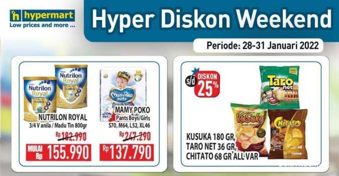 Katalog Promo Hypermart Hyper Diskon Weekend Periode 28-31 Januari 2022