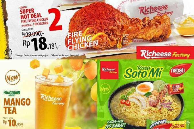 Promo Richeese Terbaru 2023, Ada Nabati Soto Mi, Mango Tea, dan Super Hot Deal