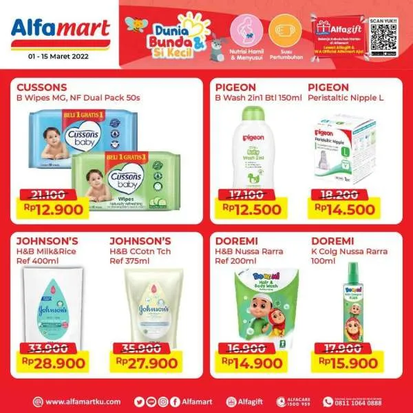 Promo Alfamart Dunia Bunda & Si Kecil Periode 1-15 Maret 2022