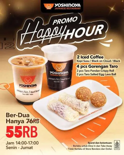 Promo Yoshinoya Happy Hour Iced Coffee