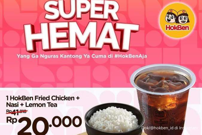 Promo HokBen Super Hemat di Bulan Februari 2025, Makan Lezat Cuma Rp 20.000 Saja