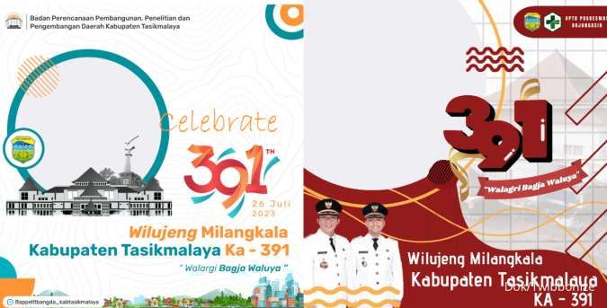 30 Twibbon Hari Jadi Kabupaten Tasikmalaya ke-391, Cocok Jadi Foto Profil
