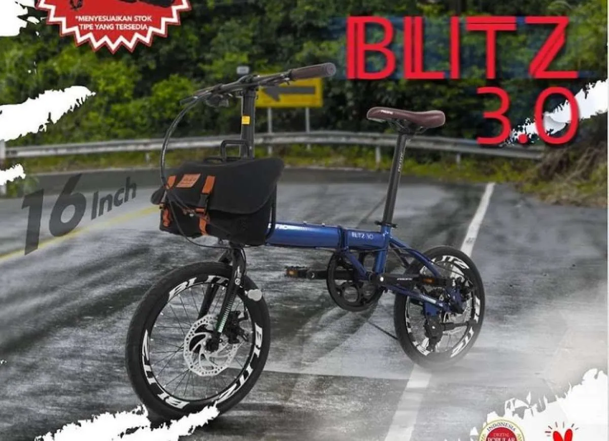 Seri terbaru, harga sepeda lipat Pacific Blitz 3.0 dibanderol super murah