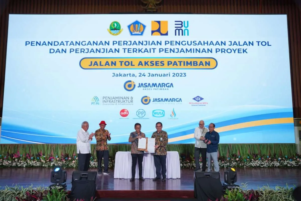 Konsorsium BUMN, Swasta dan BUMD Tandatangani PPJT Proyek Jalan Tol Akses Patimban