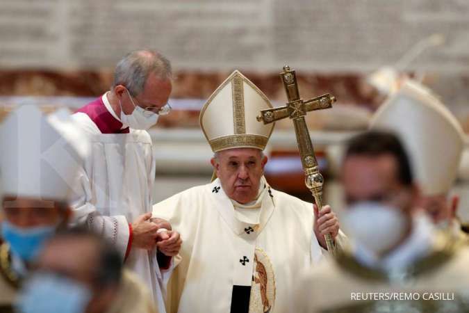 Paus Fransiskus mendukung pengesampingan hak kekayaan intelektual untuk vaksin corona