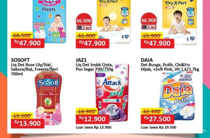 Promo Deterjen & Sabun Mandi Weekend Superindo-Alfamart, So Soft Lebih Murah