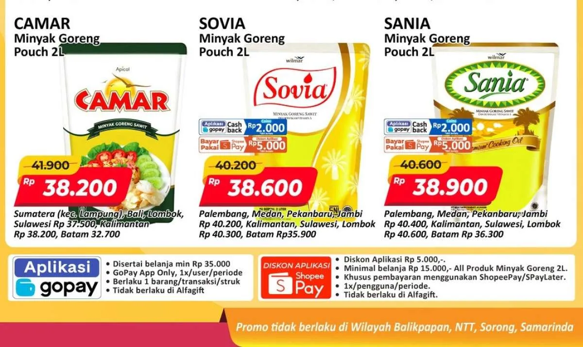 Promo Minyak Goreng di Alfamart 6-12 Februari 2026, Harga Mulai Rp 30.400