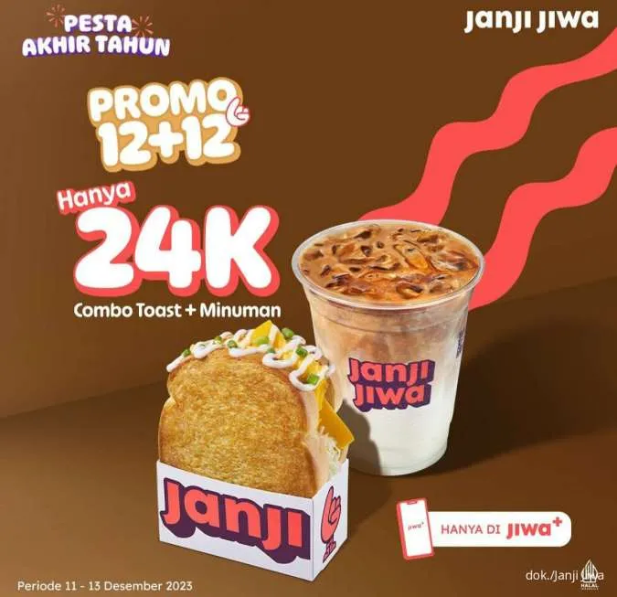 Promo 12.12 Janji Jiwa: paket 12+12