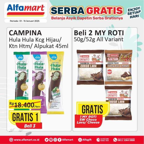 Promo Alfamart Serba Gratis 1-15 Januari 2025