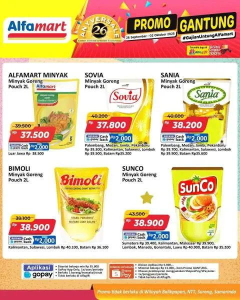 Promo Alfamart Gantung Periode 26 September-2 Oktober 2025