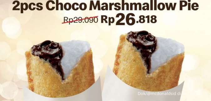 Promo McD Terbaru di Bulan Januari 2023, 2 Choco Marshmallow Pie Lebih Hemat!