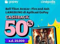 Promo Tiket Film Avatar: Fire and Ash dengan Gopay, Dapatkan Cashback 50%