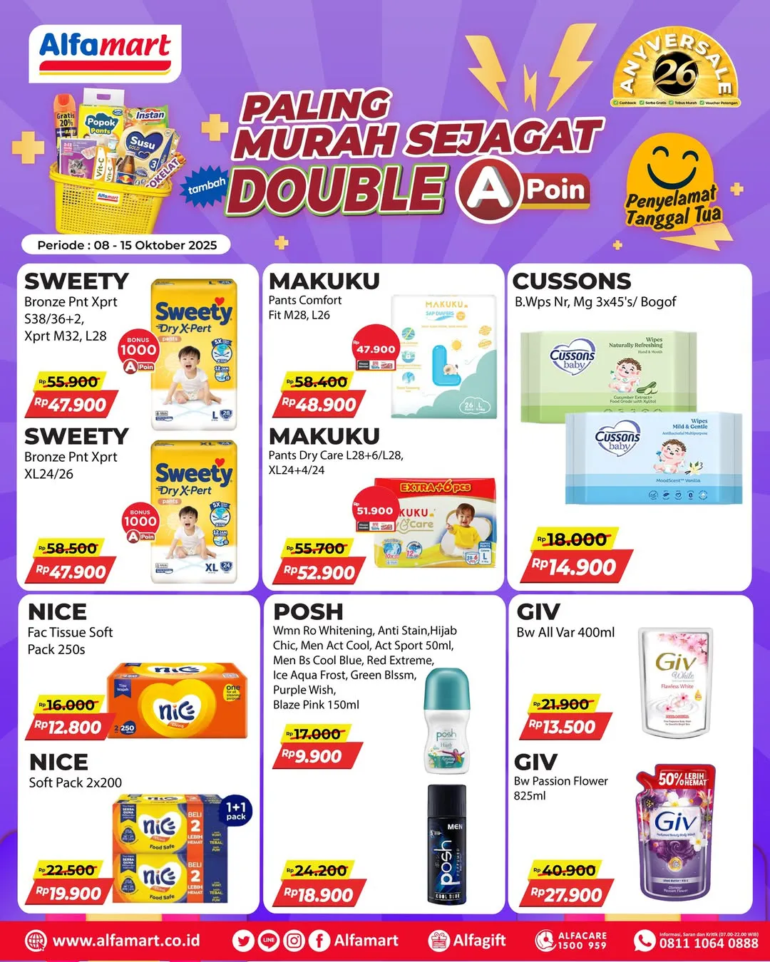 Promo Alfamart Paling Murah Sejagat Periode 8-15 Oktober 2025