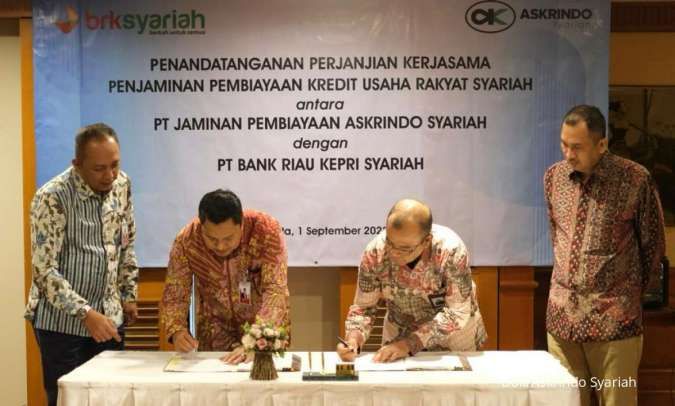 Bank Riau Kepri Syariah Jalin Kerjasama Penjaminan Pembiayaan dengan Askrindo Syariah