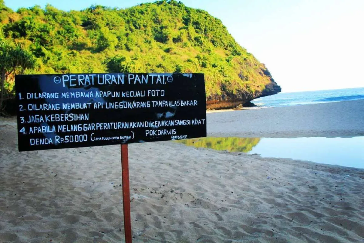 Bak surga tersembunyi, Pantai Greweng ada di Gunung Kidul
