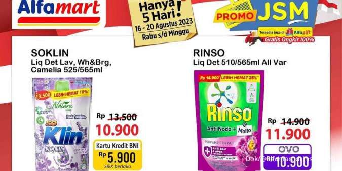 Promo JSM Alfamart Terbaru 18 Agustus 2023, Promo Produk Kebutuhan Harian