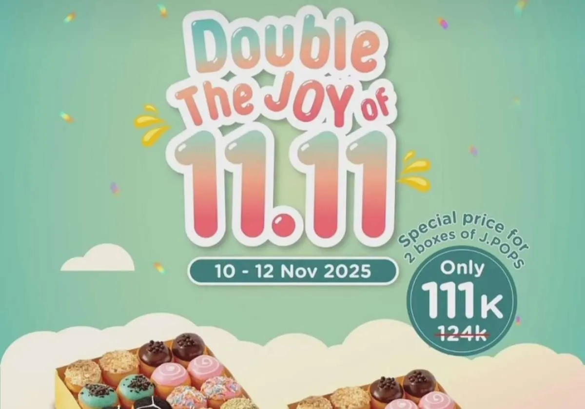 Hari Terakhir Promo 11.11 J.CO, Nikmati 2 Box J.POPS Favorit Hemat Cuma Rp 111K