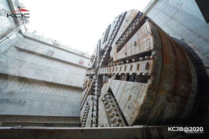 Mesin bor raksasa proyek Kereta Cepat Jakarta - Bandung (KCJB) pecahkan rekor MURI
