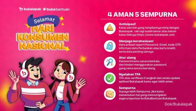 Bukalapak Ajak Masyarakat Bertransaksi Secara Aman dengan 4 AMAN 5 Sempurna