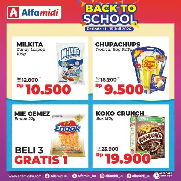 Promo Alfamidi Back to School Periode 1-15 Juli 2024