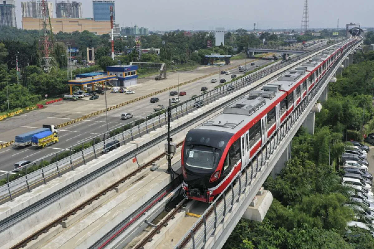 Trase LRT Jabodebek tahap I tersambung seluruhnya
