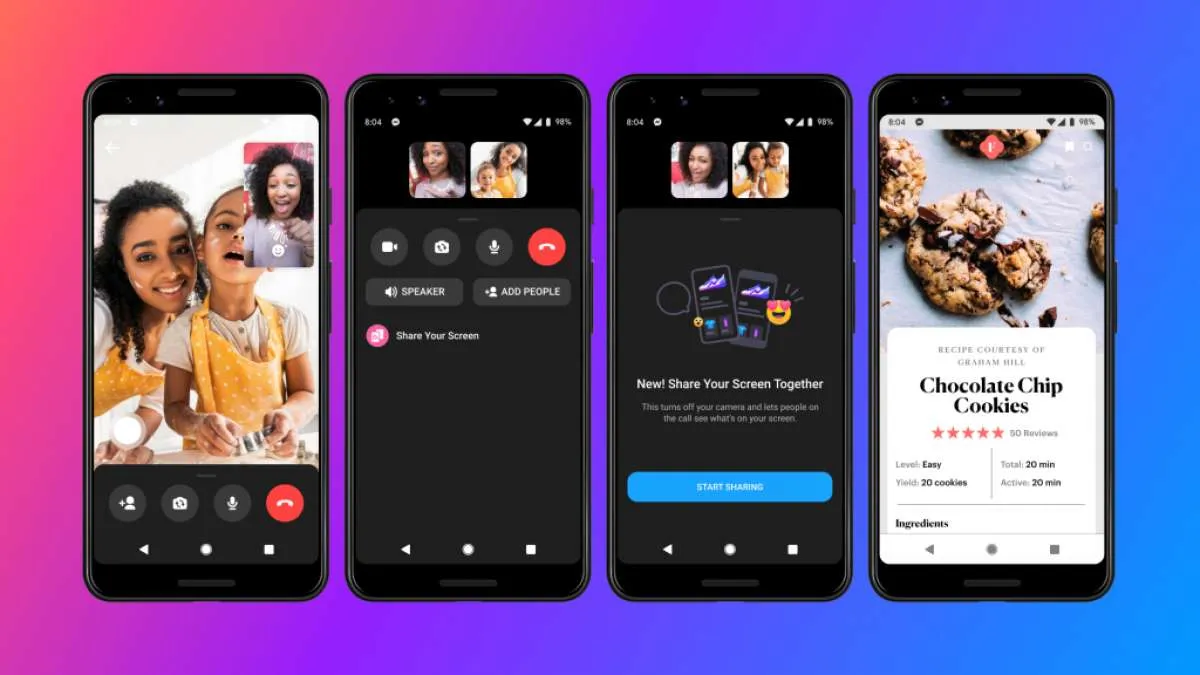 Semakin interaktif, aplikasi Facebook Messenger kini dukung fitur share screen