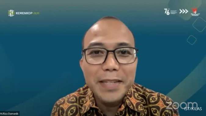 Foto: Riza Damanik, Staf Ahli Hubungan Antar Lembaga, Kementerian Koperasi dan UKM dalam Acara Transformasi UMKM Menggenggam Peluang Digital di Tahun 2024