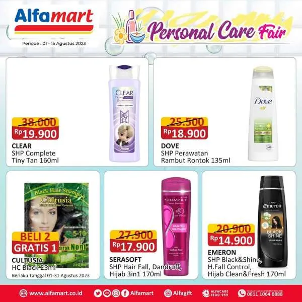 Promo Alfamart Personal Care Fair Hingga 15 Agustus 2023, Aneka Shampoo ...