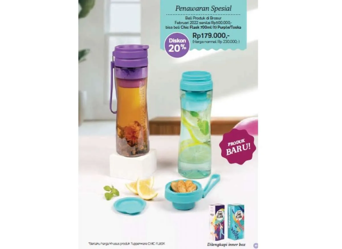Katalog Promo Tupperware Februari 2022, Khusus Perabotan Minuman Diskon hingga 35%