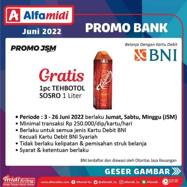 Promo Bank Alfamidi Periode Juni 2022