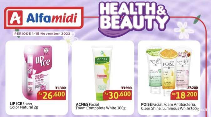 Promo Alfamidi Health & Beauty 1-15 November 2023, Pasta Gigi-Body Lotion Lebih Murah