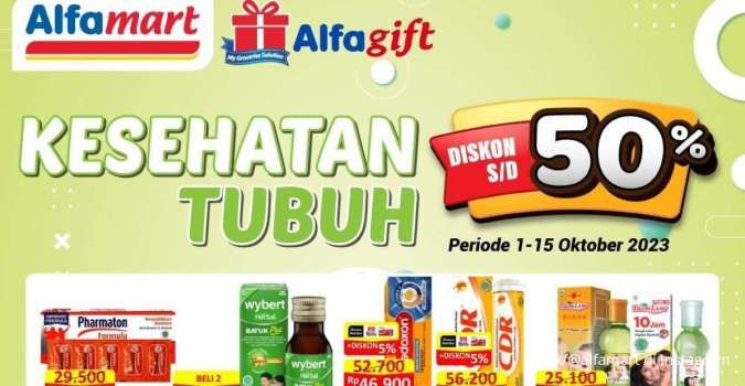 Promo Alfamart Terbaru 12 Oktober 2023, Diskon Hingga 50% di Alfagift & Bebas Ongkir