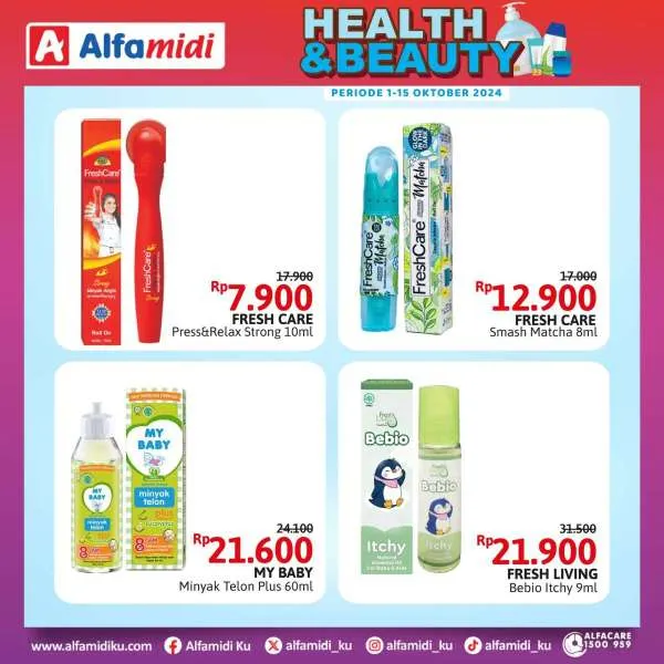 Promo Alfamidi Health & Beauty Periode 1-15 Oktober 2024