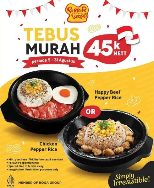 Promo Pepper Lunch Tebus Murah di bulan Agustus 2023