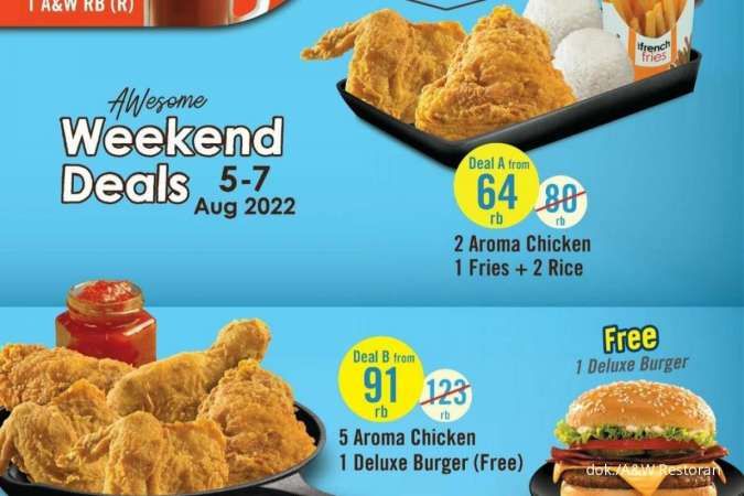 Promo AW Restoran 5-7 Agustus 2022, Paket Golden Aroma Lebih Nikmat Harga Hemat