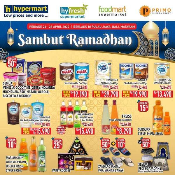 Promo Hypermart Sambut Ramadhan Mulai 26-28 April 2022