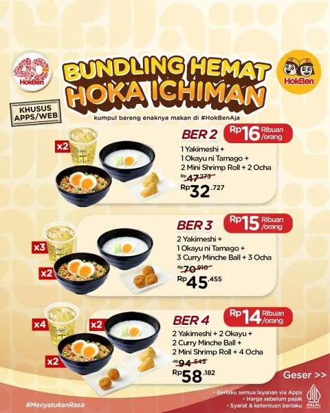 Promo HokBen Bundling Hemat Ichiman