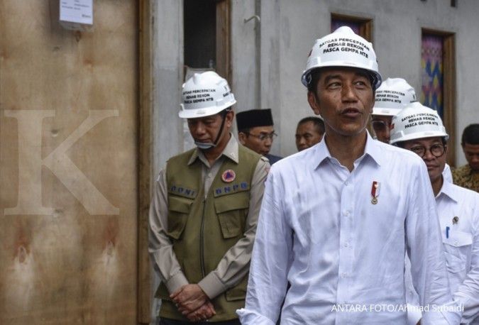 Jokowi sambangi toko material di Lombok, cek stok untuk rekonstruksi