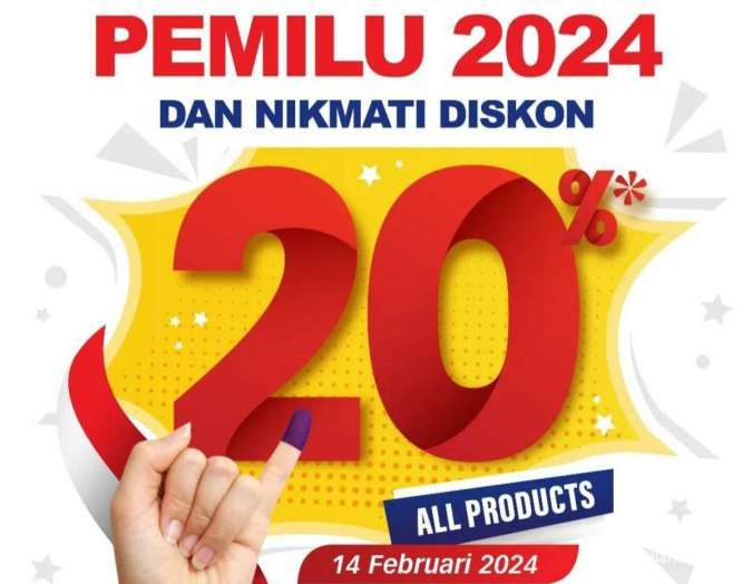 Promo Imlek-Pemilu 2024 dari Holland Bakery, Ada Pudding Ikan & Diskon Pemilu 20%
