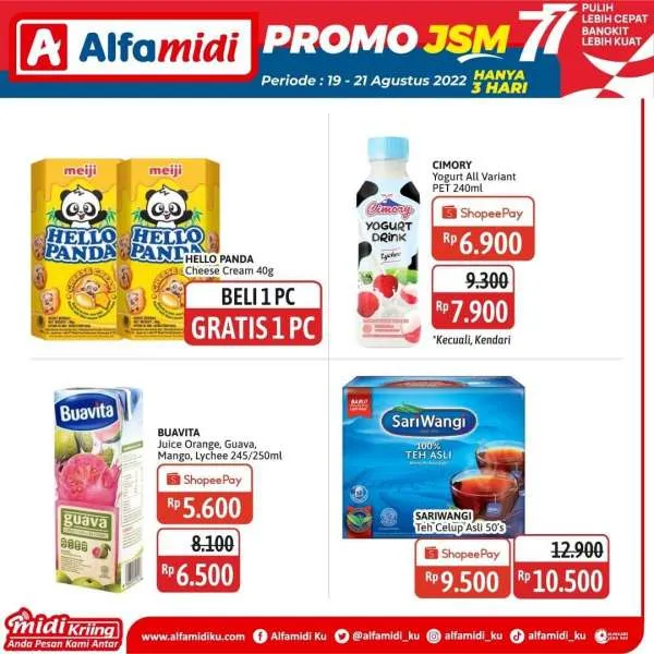 Promo JSM Alfamidi Periode 19-21 Agustus 2022