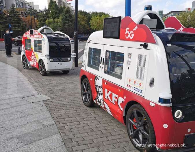Keren! KFC di China gunakan mobil tanpa awak untuk jualan ayam goreng