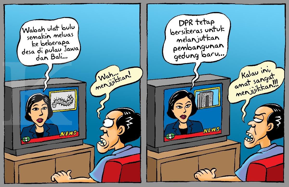 Persamaan Ulat Bulu dan Proyek Gedung DPR