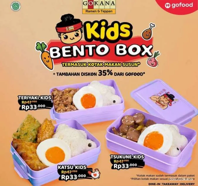 Promo Menu Baru Gokana Kids Bento Box
