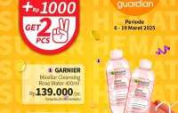 Promo Guardian sampai 19 Maret 2025, Tambah Rp 1.000 Dapat 2 Micellar Water Garnier