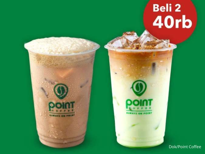 Promo Special Price Point Coffee, 2 Es Kopi Hanya Rp 40 Ribu 