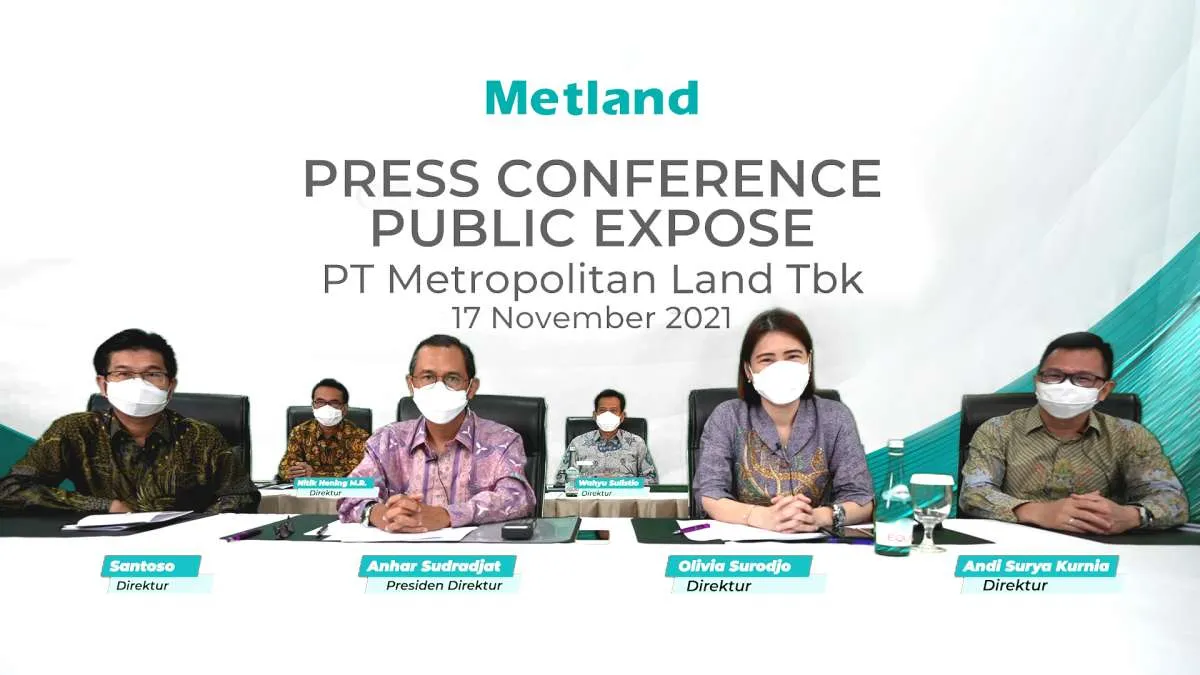 Metropolitan Land (MTLA) catatkan marketing sales Rp1,3 triliun di kuartal III-2021