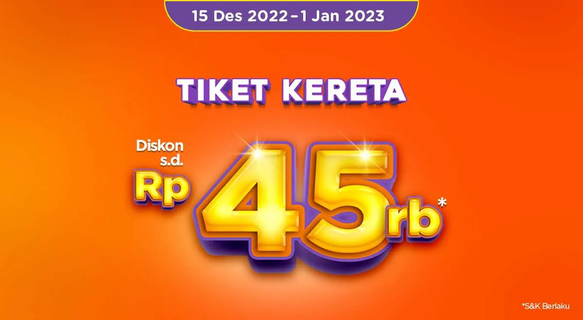 Gunakan Kode Promo PegiPegi Tiket Kereta Ini, Nikmati Diskon Rp 45.000