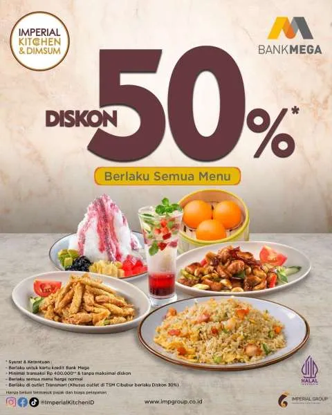 Promo Imperial Kitchen Diskon 50% sampai 31 Januari 2026