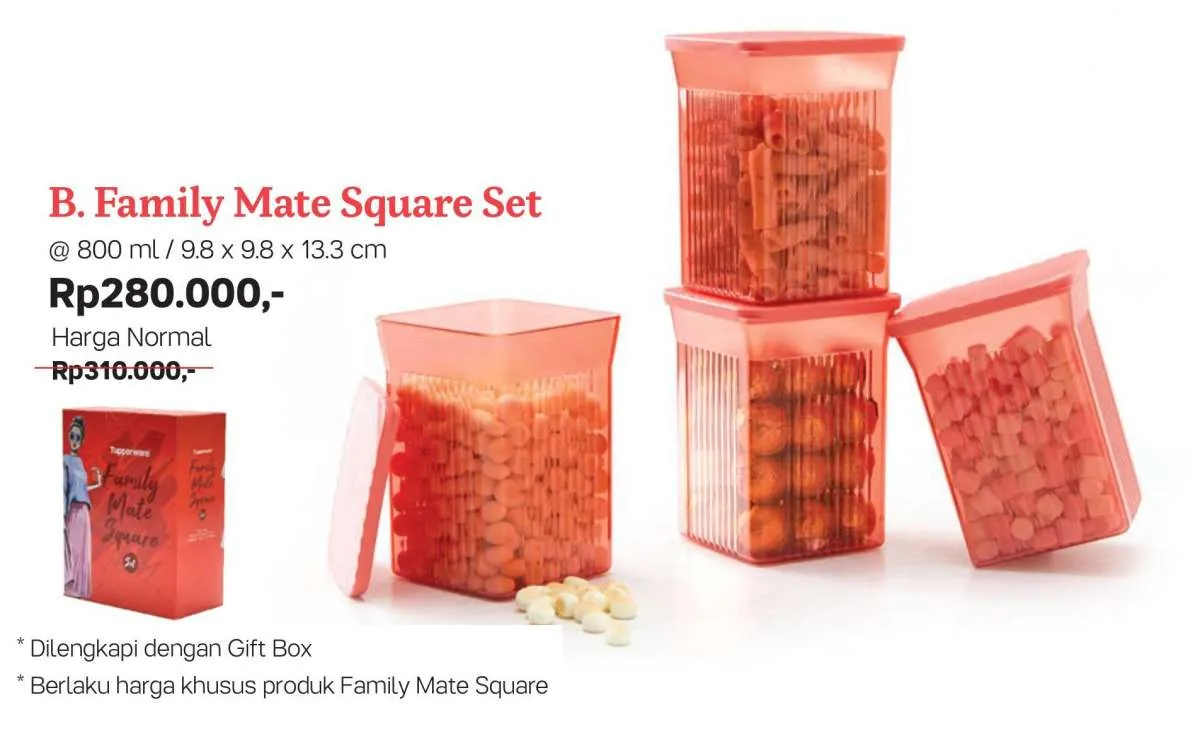 Inilah produk penyimpan camilan harga hemat di katalog promo Tupperware Februari